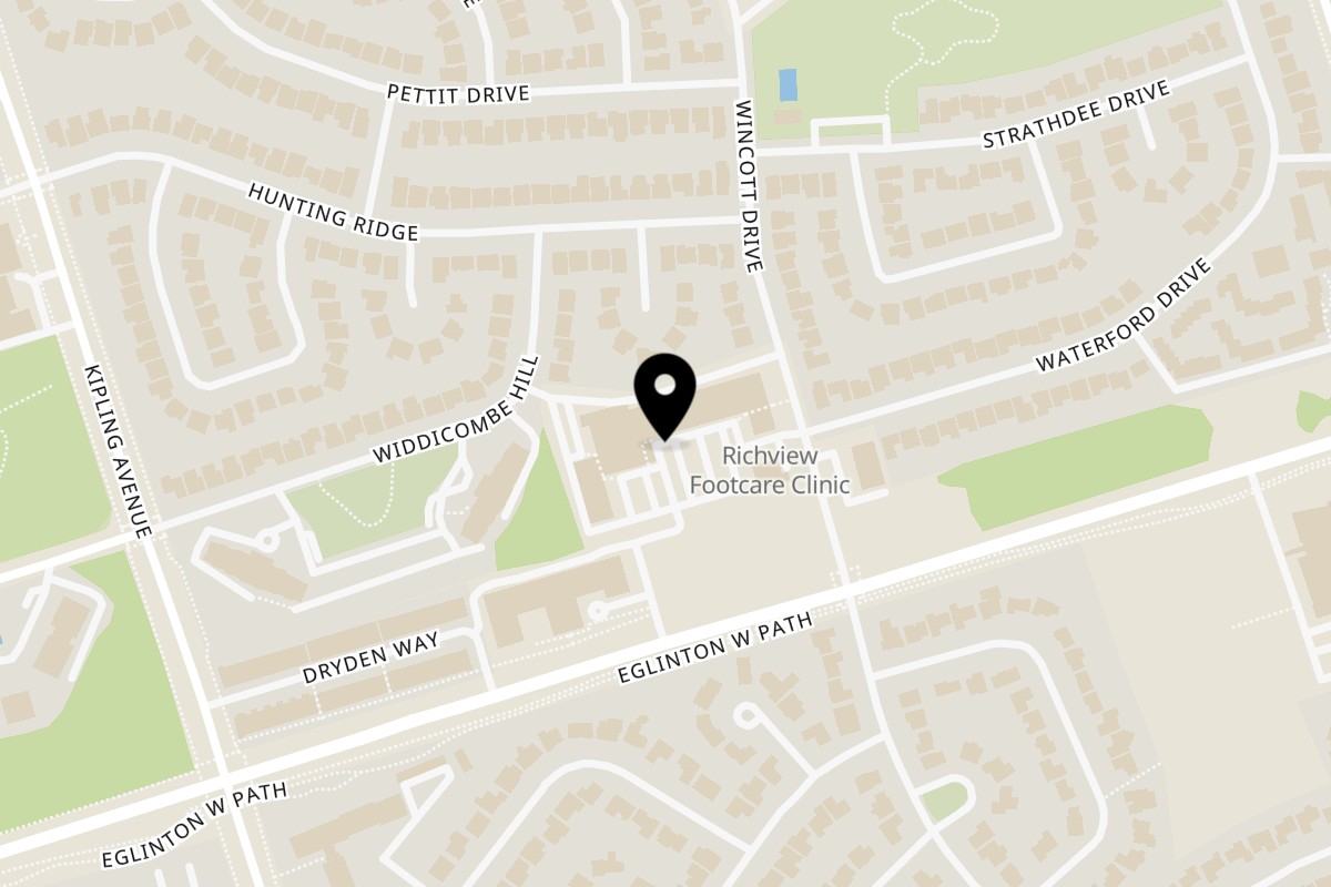Map showing the location of Dudu's Cafe & Bubble Tea House on 250 Wincott Drive in Toronto